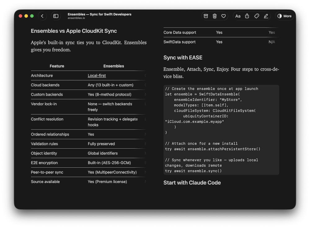 Tables in Flyleaf 2.6 in action